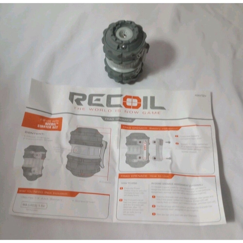 Recoil Laser Tag Frag Grenade Weapon GPS Enabled Multiplayer Real Time Game